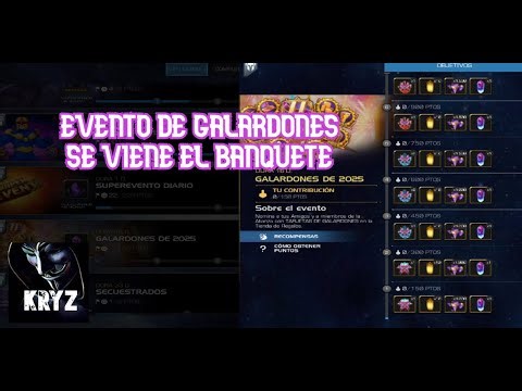 evento de galardones + mision secundaria mcoc se viene el banquete !
