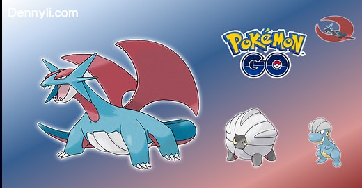 【PokemonGO】暴飛龍 Salamence｜第三代飛行與龍系寶可夢