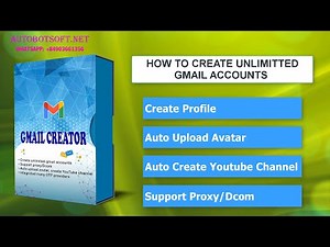 Gmail register bot | Create unlimited gmail accounts | Create Bulk Gmail Account