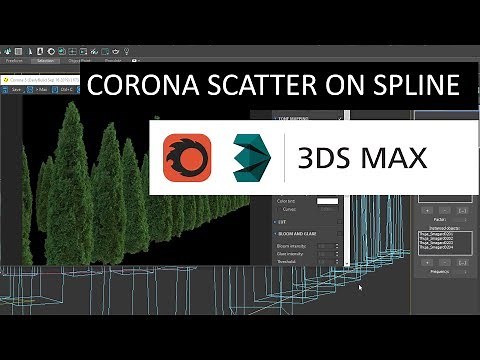 How to use Corona Scatter with Splines (Beginner)