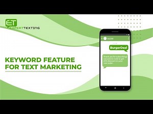 Keyword Feature for Text Marketing | ExpertTexting