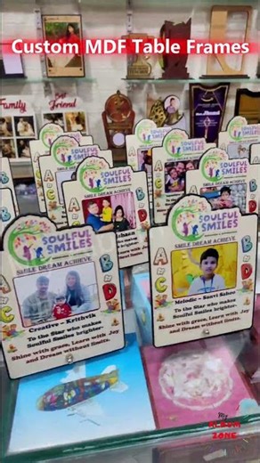 Affordable customised photo frames made in pre-laminated MDF. 🎁✨Order now!