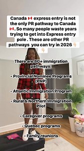 You must not apply only through Express Entry to Canada with PR There are 80 immigration pathways: Provincial Nominee Programs (PNP) Atlantic Immigration Program Rural & Northern Immigration Pilot Caregiver programs Quebec programs Many people waste years focusing only on Express Entry. | Renis Anne