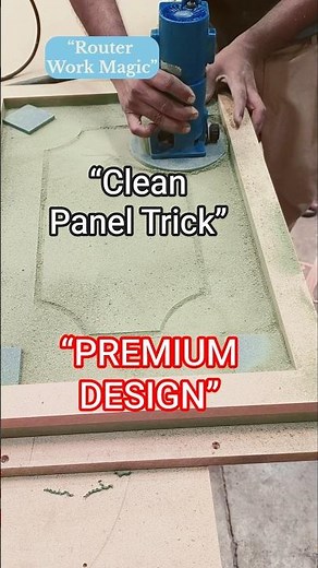 This Door Panel Design Method Looks So Premium 😍 | Router Work Idea #shorts #diy #carpentry #viral