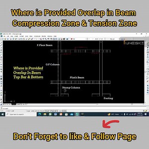 Where is Provided Overlap in Beam Compression Zone & tension Zone #OVERLAP #overlapping #overlaping #beams #compression #Zone #tension #zone #project #construction #constructiontips #ProjectTips #constructiontrick #tipsandtricks | Fakhar Civil Tech