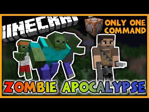 Zombie Apocalypse in One Command (Minecraft 1.10 Minigame)