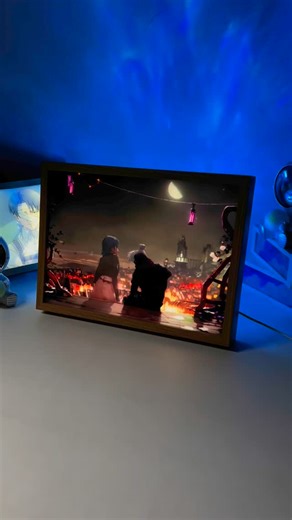 Basesunworks | Don’t You Dare Turn That Light Off, EVER!! Jinx & Ekko Led Light Painting Frame #arcane #jinx #ekko #leagueoflegends #lightpianting... | Instagram