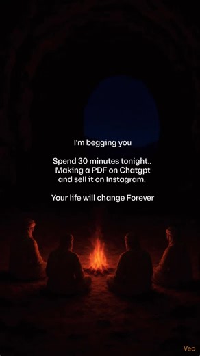 Aarain | Faceless AI Content | Mentor on Instagram: "THE ROADMAP⤵️ I'm begging you - slow down and read this. Thirty minutes tonight can change the direction of your life. Not tomorrow. Not next week. Tonight. Spend 30 minutes on ChatGPT: Write a simple PDF Solve one clear problem Keep it short and practical Then use Canva to make it clean. Post it on Instagram. One link. One offer. That's it. You don't need a website. You don't need experience. You don't need to be "ready." One PDF. Created onc