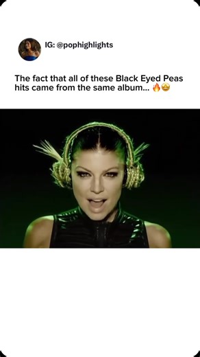 Pop Highlights on Instagram: "Which song is your favorite? 👀 All of these songs are from the Black Eyed Peas’ fifth studio album “The E.N.D.” (an abbreviation for The Energy Never Dies) 🎶 - #popculture #music #2000s #fergie #songs"