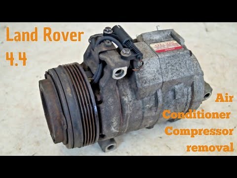 Land Rover Air conditioner compressor removal
