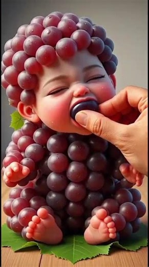 Juicy Grapes Baby ASMR 🍇 | Ultra Realistic Grape Pop & Crunch Sounds #viralvideo