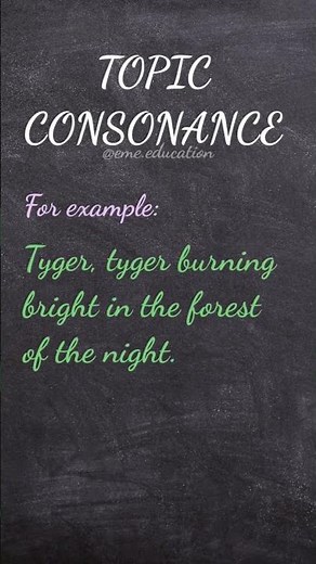 What is CONSONANCE? #literarydevices #poeticdevices #figuresofspeech