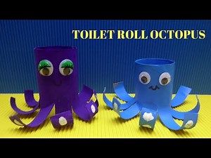 How to Make a Toilet Paper Roll Octopus - Toilet Paper Roll Crafts