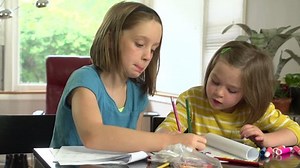Sisters Doing Homework Together Stock Footage Video (100% Royalty-free) 4541390 | Shutterstock