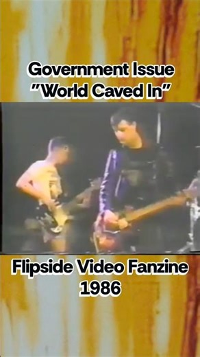 Government Issue - "World Caved In" live (1983) #governmentissue #johnstabb #hardcorepunk #80spunk
