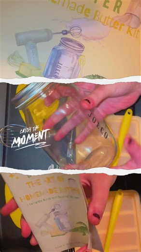 This kit is amazing! I love that it includes a recipe book! Super easy instructions. Definitely recommend this!! #Homemade #diyproject # #diy #butter