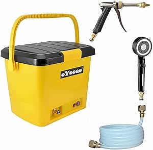 Portable Pressure Washer | 5 Gal Tank | 255 PSI | 45-Min Runtime | Versatile for Car Wash, Dog Bath, Home & Patio, & Portable Camping Shower | Durable Design for RV, Overland & Beach Adventures