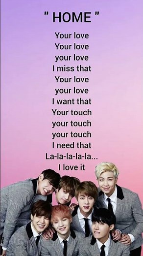 Bts - " HOME " (Lyrics) #bts #btsarmy #kpop #music #lyrics #song #songlyrics #love