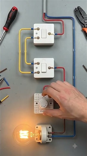 How to Connect a Dimmer with 2-Way Switches (Step-by-Step) #electrical #dimmerswitches