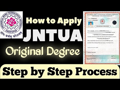 HOW TO APPLY JNTUA OD ONLINE | STEP BY STEP PROCESS
