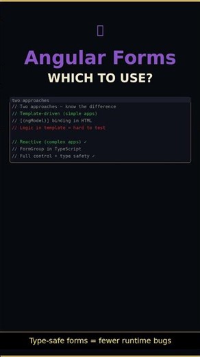Angular Reactive Forms vs Template Forms Which to Use? | IK Devro