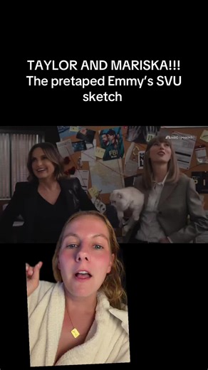 Taylor and Mariska Hargitay Emmys sketch — pretaped SVU clip
