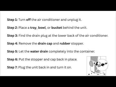 How to Drain or Empty DeLonghi Pinguino Portable Air Conditioner – Internal Tank & Hose Guide