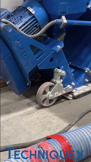 Shot Blasting Concrete Floor With The BEST Shot Blasting Machine #concretemachinery #construction