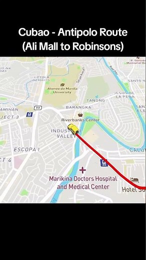 Cubao - Antipolo Route (Ali Mall to Robinsons)
