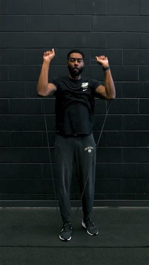 Resistance Band Shoulder Press