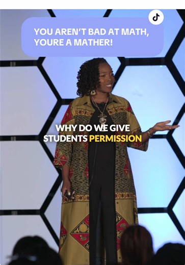 We don’t believe in being “bad” at math here at MMM. But we do take the time to understand why so many people subscribe to that school of thought. That’s the first step in unlearning and re-identifying as a Mather #keynotespeaker #mathteacher #educatorsoftiktok #educators #mathematics