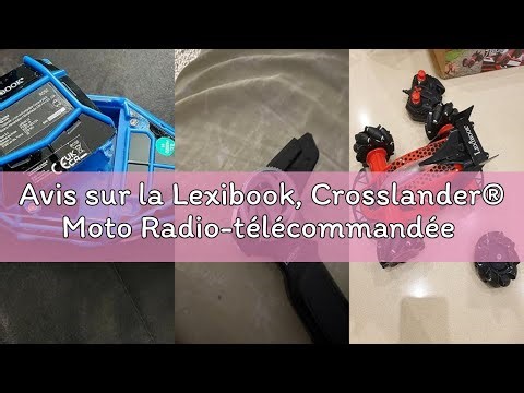 Avis sur la Lexibook, Crosslander® Moto Radio-télécommandée Tout-Terrain, jusqu'à 12km/h, équilibre