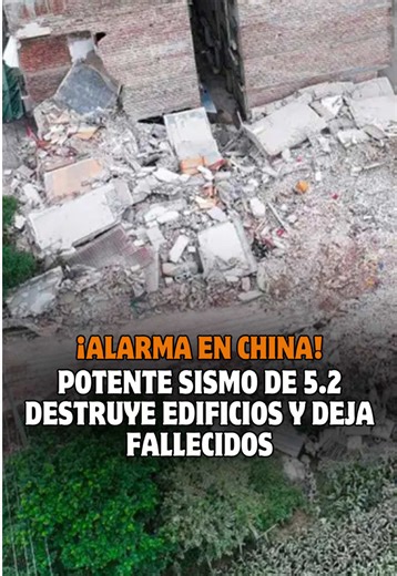 🚨 ¡ALARMA EN CHINA! Terremoto de magnitud 5.2 deja víctimas y miles de evacuados 🚨 Un fuerte sismo sacudió la región de Guangxi, en el sur de China, dejando al menos dos personas fallecidas, heridos y más de 7,000 evacuados. 😱 #Trome #Actualidad #Internacional #China #Terremoto