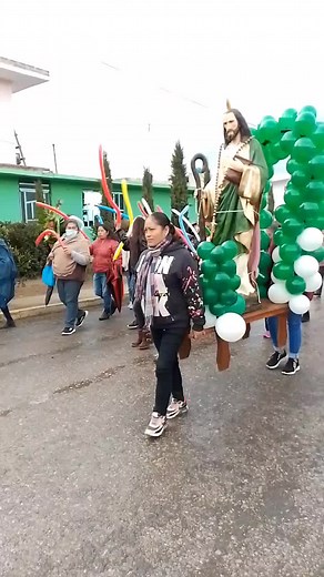 Religious Procession Displaying Cultural Heritage
