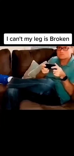 I can't my leg is broken #funny #trending #memes #foryou