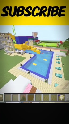 Minecraft waterpark build 🤯 #minecraft #trending