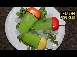Lemonade Popsicles - Homemade Popsicles - Lemon Lolly Ice Cream - Easy Lemon Popsicles