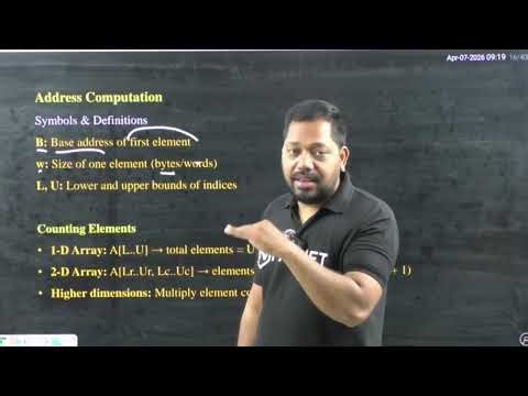 Array in Data Structure | Address Calculation Formula | UGC NET Computer Science