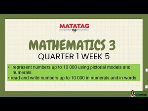 MATH Q1WEEK5 MATATAG Day 1 numbers from 3 001 to 5 000 using pictorial models and numerals