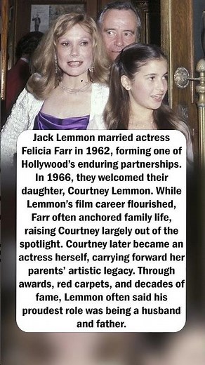 Jack Lemmon’s Family Legacy