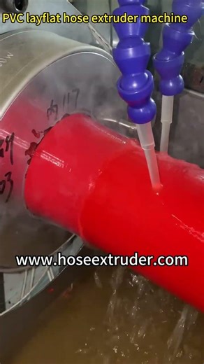 one step online braiding PVC layflat hose production equipment