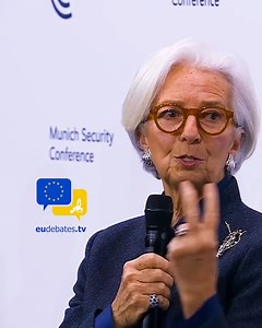 Europe Grows in Crisis — Christine Lagarde on Trump’s ‘Wake-Up Call’ for Europe #MSC2026 🇪🇺⚡ At the Munich Security Conference 2026, ECB President Christine Lagarde delivers a striking message about Europe’s future — arguing that Europe historically becomes stronger during moments of crisis. Referring to the ideas of Europe’s founding fathers, Lagarde says crises are what push Europe closer together. She identifies three turning points shaping today’s reality: ➡️ Geopolitical instability ➡️ Ec