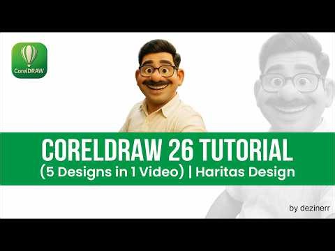 CorelDRAW Logo Design Tutorial | 5 Unique Ideas (Step-by-Step)