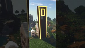 Simple Minecraft Tower Build Timelapse