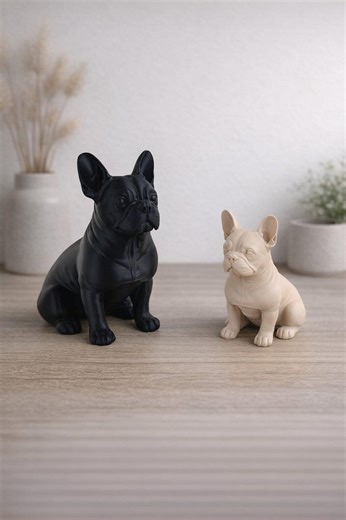 French Bulldog Figurine | Sitting Dog Sculpture | Frenchie Decor | Dog Lover Gift | 3D Printed Breed Statue | Small Medium Sizes - Etsy