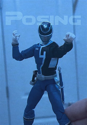 Posing Lightning Collection SPD Blue Ranger! This is my first power rangers fig and I hope to get the rest of the team! I’ll never forgive Hasbro for canceling the line before making Samurai 😡 #powerrangers #pr #powerrangersspd #blueranger #sky