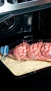 Forget all the recipes! This is the only way to cook meat for your festive dinner! Ingredients: pork chop: 1.2 kg (3 lb) Coca-Cola: 500 ml (17 fl oz) salt: 5 g (0.2 oz) black pepper: 2 g (0.1 oz) onion: 1 pc bacon: 200 g (7.1 oz) mushrooms: 250 g (8.8 oz) red bell pepper: 1 pc salt: 3 g (0.1 oz) black pepper: 1 g (0 oz) cheese: 200 g (7.1 oz) rice: 400 g (14 oz) red bell pepper: 1 pc chicken broth: 400 ml (14 fl oz) cooking cream: 400 g (14 oz) salt: 3 g (0.1 oz) black pepper: 1 g (0 oz) | Cookr