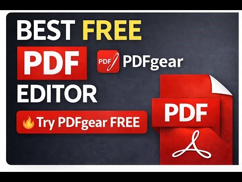 Best FREE PDF Editor | How to Edit PDF Files Easily with PDFgear | Full Guide