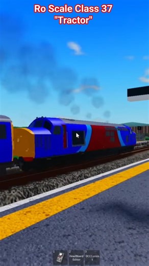 Ro Scale Class 37 "Tractor" at Speed - Roblox #class37 #roblox #shorts #remix #gaming #fyp #trains