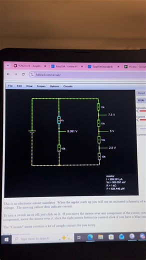 See circuits come alive.Learn electronics with Falstad #arduino #simulator #circuit #polrengineering